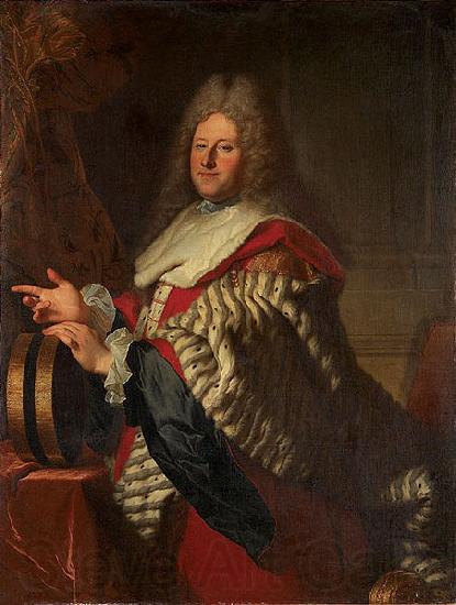 Hyacinthe Rigaud Portrait of Cardin Lebret Germany oil painting art